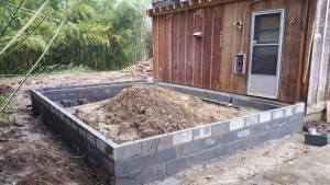 Concrete Block Installed