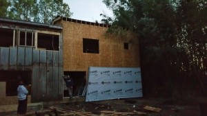 Installing house wrap